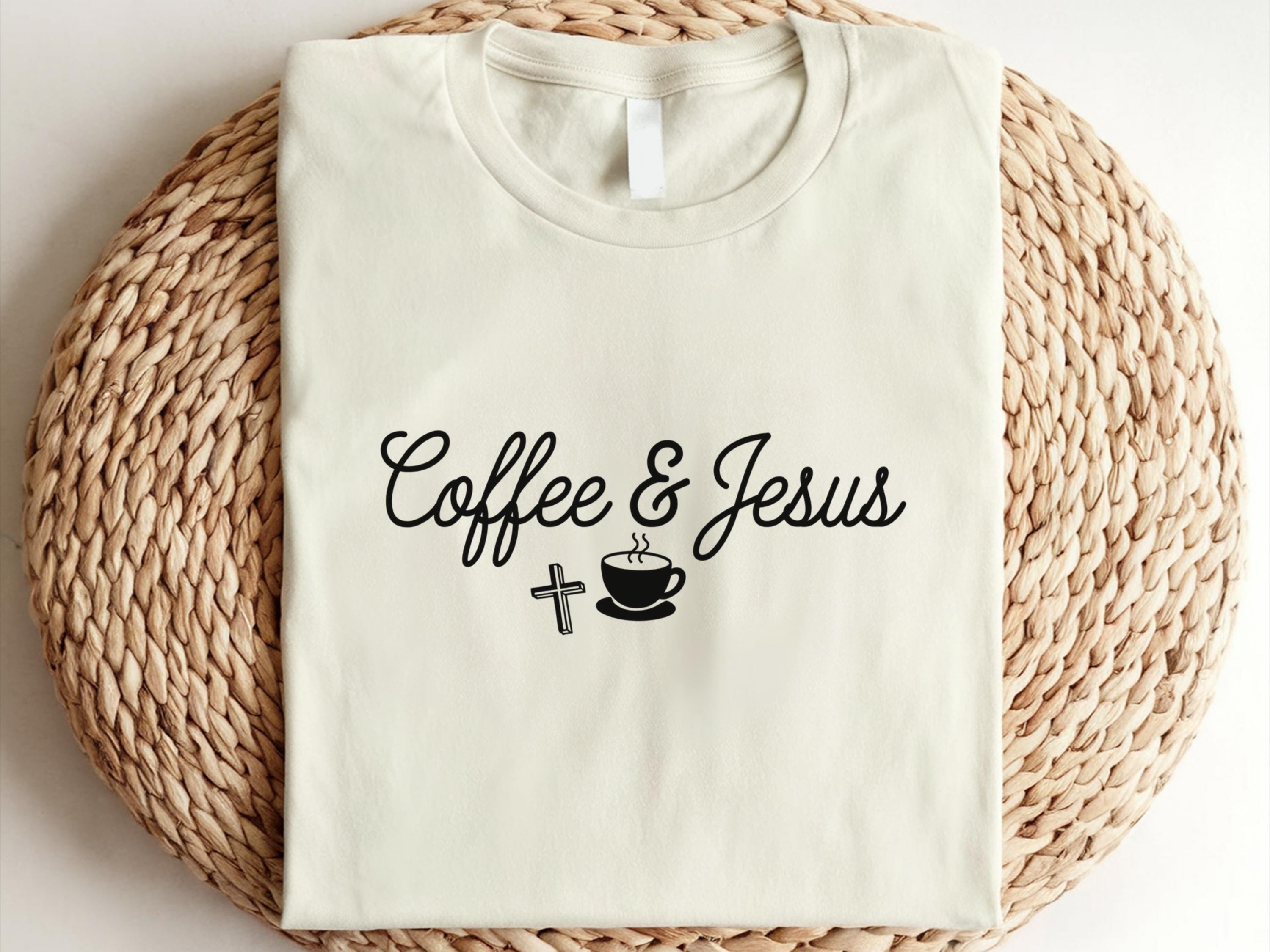 Coffee Jesus Shirt Coffee Tee Shirt Gifted Coffee Lover Shirt Shirt Christianity Jesus Shirt Gift Coffee Shirt Giftful Gift Coffee Graphic Tee – Feel-Good Design · Perfect For Daily Wear
