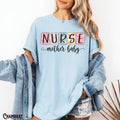 Mother Baby Nurse Shirt Mother Baby Nurse Tee MBU Daisy Blocks Labor and Delivery LD RN OB Postpartum Nurse Gift Graphic Tee – Bold Style · High-Quality Print
