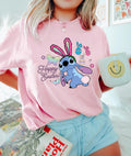 Happy Easter Stitch Easter Shirt Disney Stitch Tee Easter Bunny Shirt Easter Spring Shirt Funny Easter Sweater Stitch Bunny Tee Graphic Tee – Everyday Comfort · Great Gift For Fans