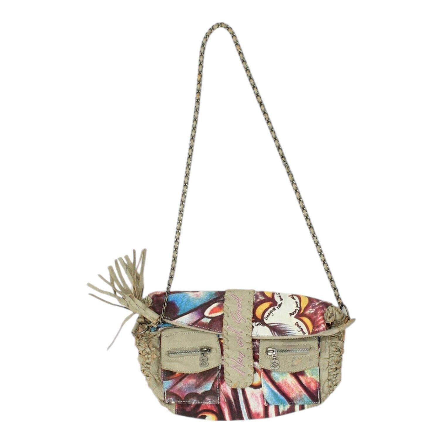 Desigual Womens Colourful Handbag Vintage High End Designer Shoulder Bag Tote Bag – Warm & Stylish · Must-Have Style