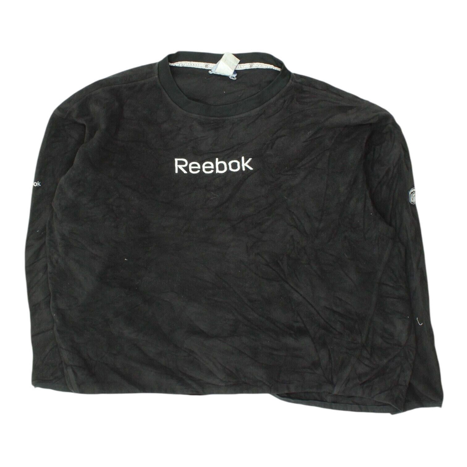 Reebok Black Fleece Sweatshirt Vintage Mens Sports Designer Jumper Long Sleeve Sweatshirt – Easygoing Wear · Perfect For Daily Wear
