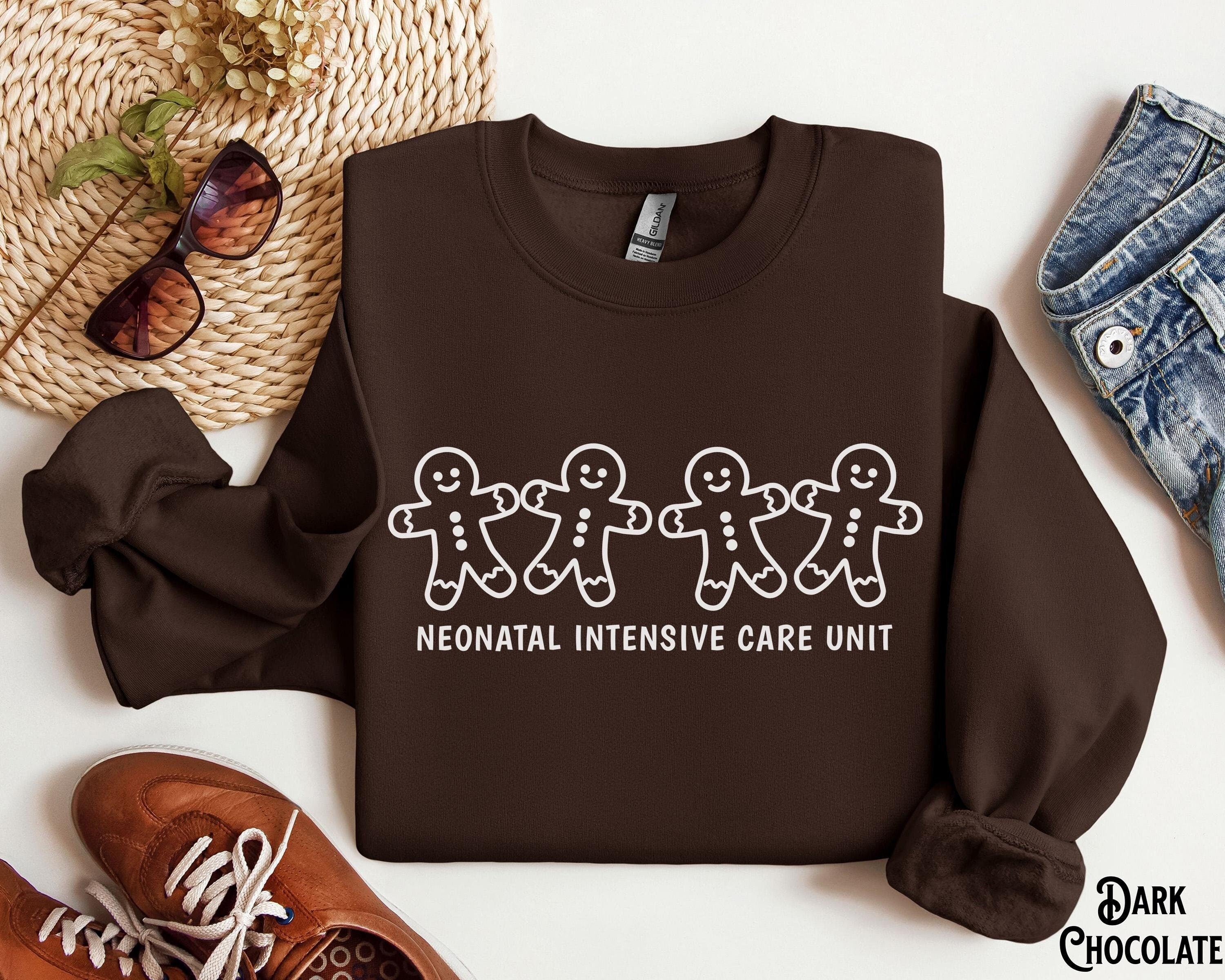 NICU Christmas Crewneck Sweatshirt Gingerbread Neonatal Intensive Care Unit Doctor Crew Sweater Holiday Gift for NICU Nurse Sweatshirt – Warm & Stylish · Top Pick For Any Outfit
