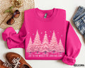 Christian Christmas Pink Christmas Trees Crewneck Sweatshirt Joy To The World The Lord Has Come Holiday Cozy Winter Baby Jesus Sweatshirt – Cozy Vibes · Trending Graphic Apparel