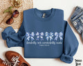 Christian Coquette Sweatshirt Blue Bow Faith Crewneck Bible Verse Girly Christian Gift Religious Women Gift Jesus Apparel Sweatshirt – Cozy Vibes · Perfect For Daily Wear