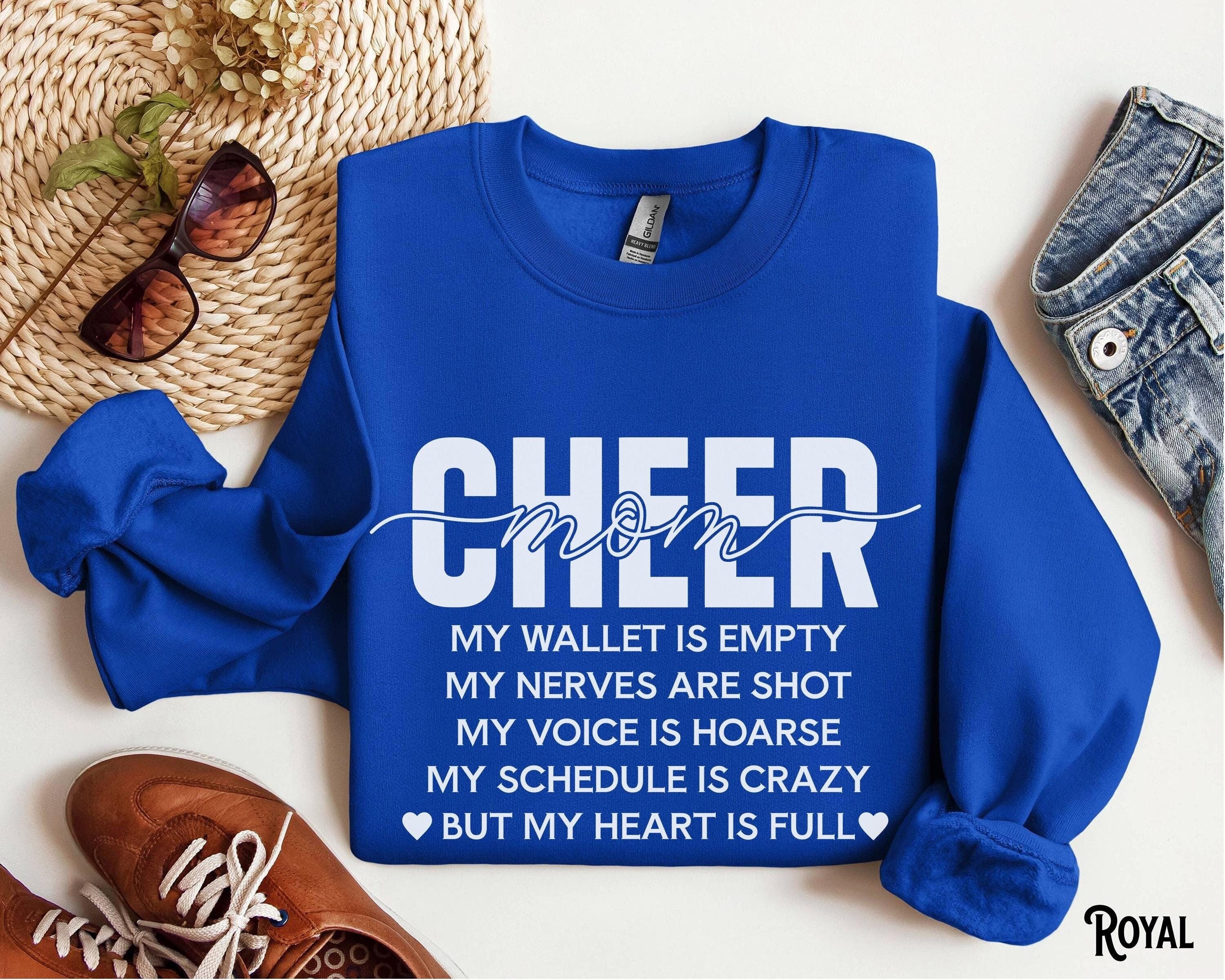 Cheer Mom Sweatshirt All Star Cheer Mom Sweater Chaos Crewneck Broke Competitive Cheerleading Competition Funny Showcase Game Day Sweatshirt – Fan Favorite · Must-Have Style