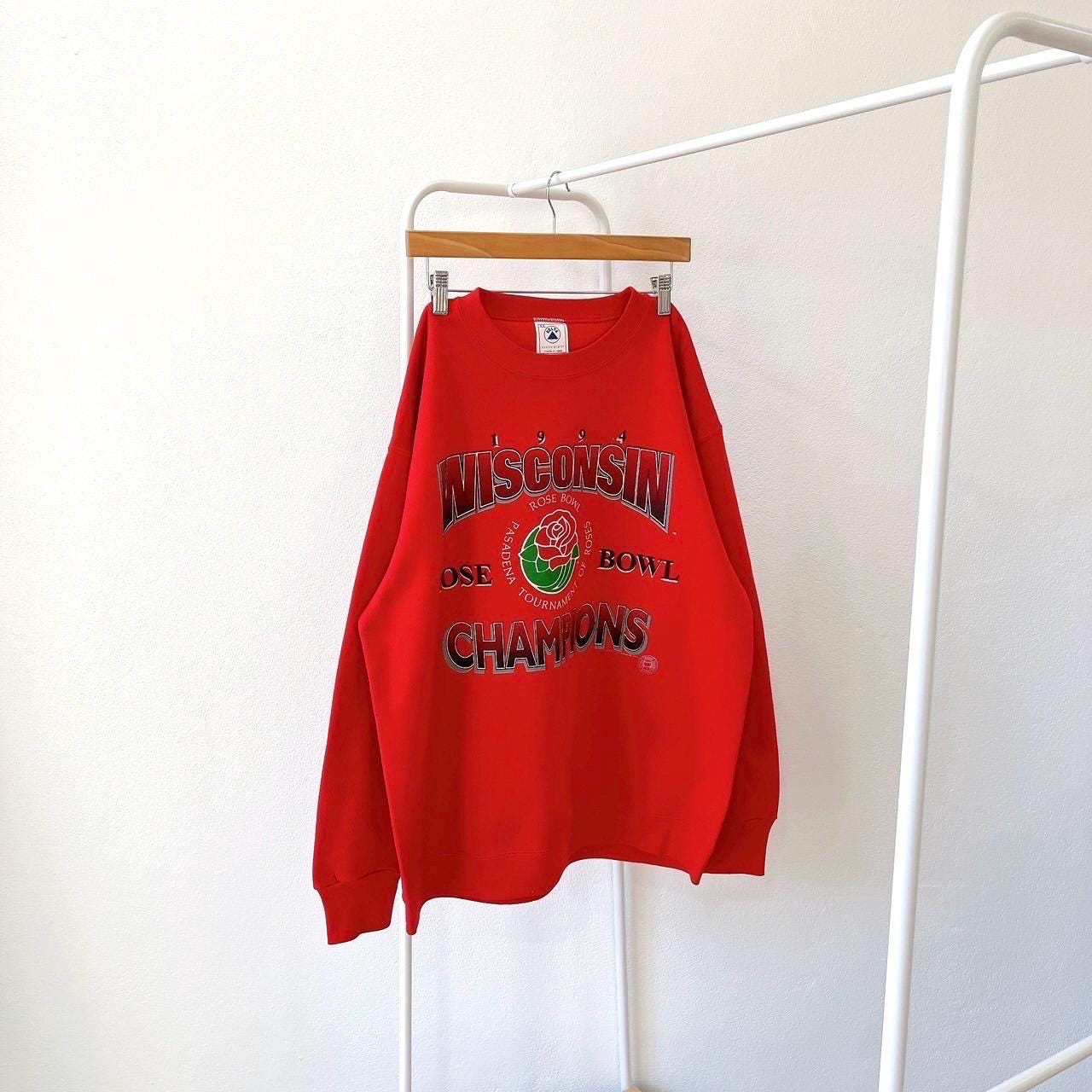 Vintage 90s U of Wisconsin Badgers 1994 Rose Bowl NCAA Delta Made in USA red sweatshirt XL Sweatshirt – Soft Feel · Top Pick For Any Outfit