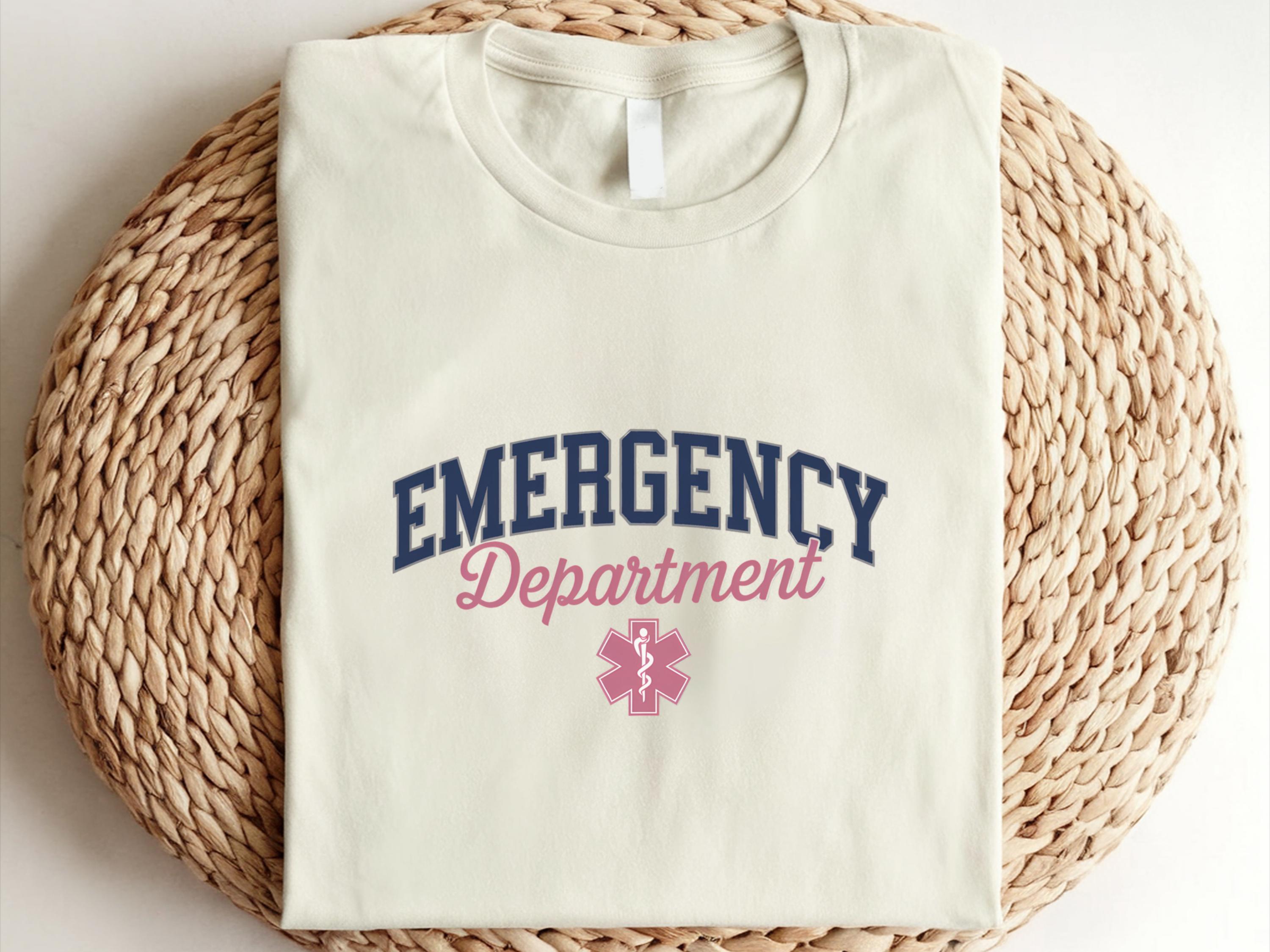 Emergency Department Shirt Emergency Department Nursing T shirt ER Nurse Gift Emergency Room Nursing Shirt Emerg Nurse Gift Graphic Tee – Soft Feel · Great Gift For Fans