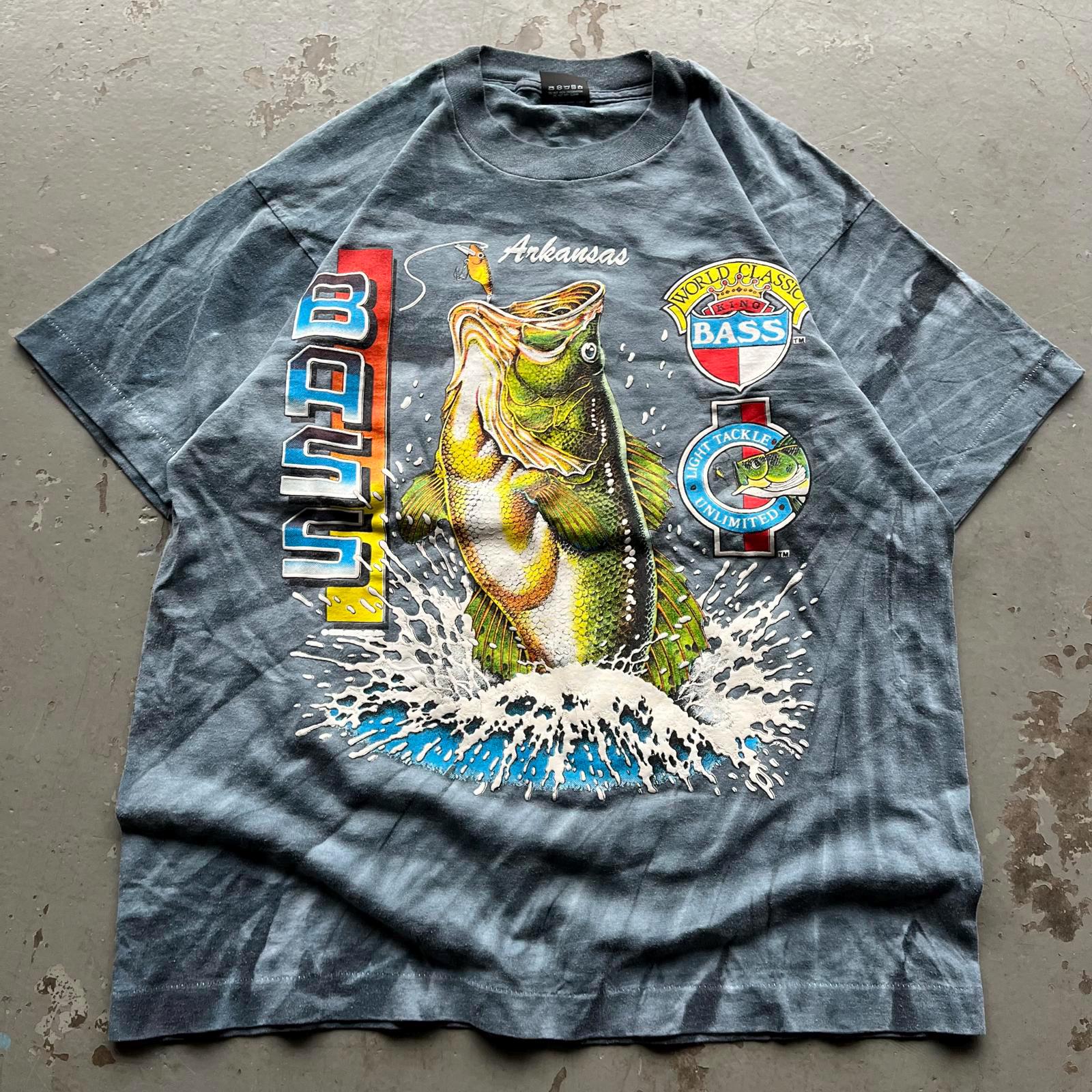 Vintage 90s Ducks Unlimited Style Arkansas Bass Fishing Nature Tie Dye Shirt Graphic Tee – Everyday Comfort · Trending Graphic Apparel