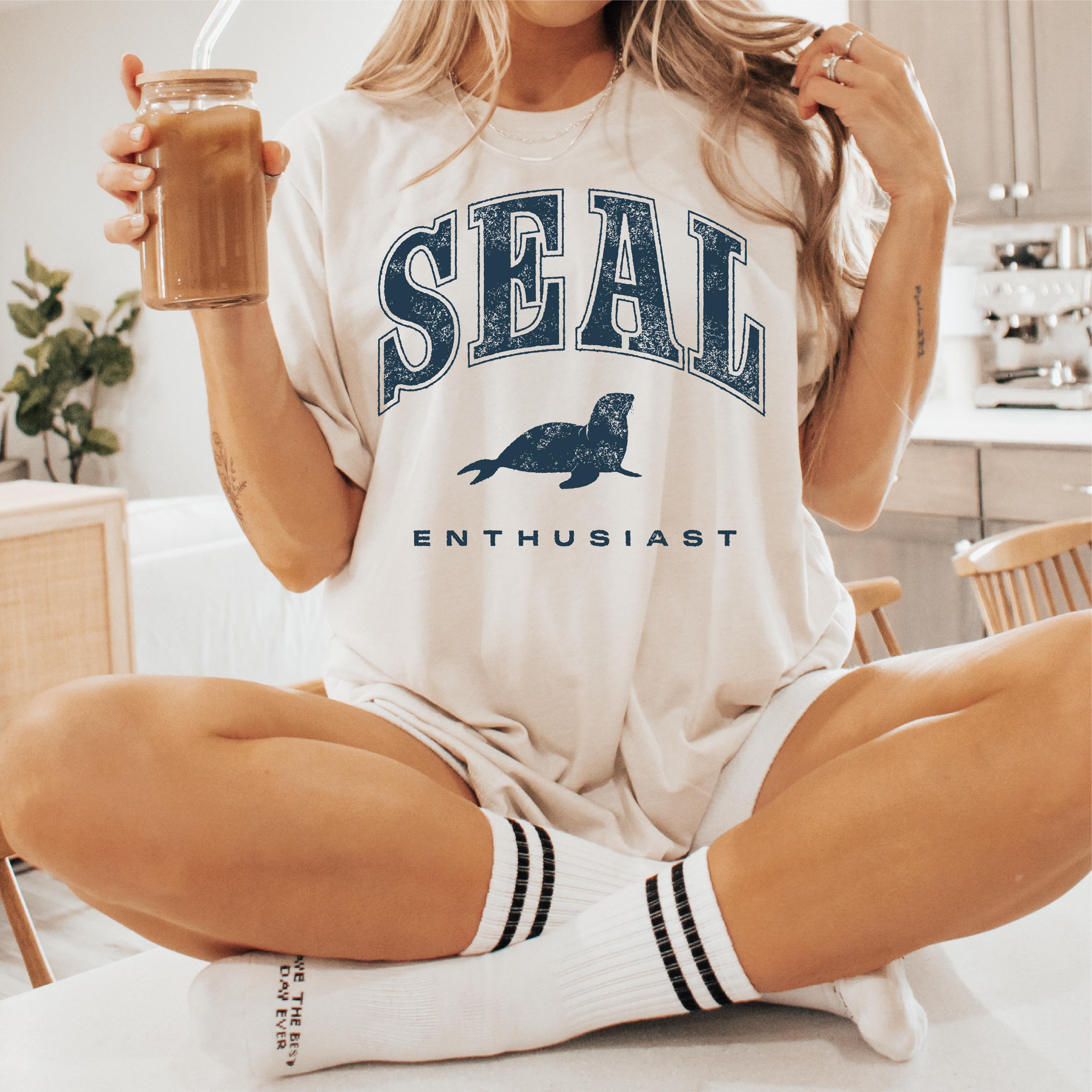 Seal Enthusiast Shirt Seal Lover Gift Ocean Life Apparel for Sea Creature Lovers Graphic Tee – Warm & Stylish · Top Pick For Any Outfit