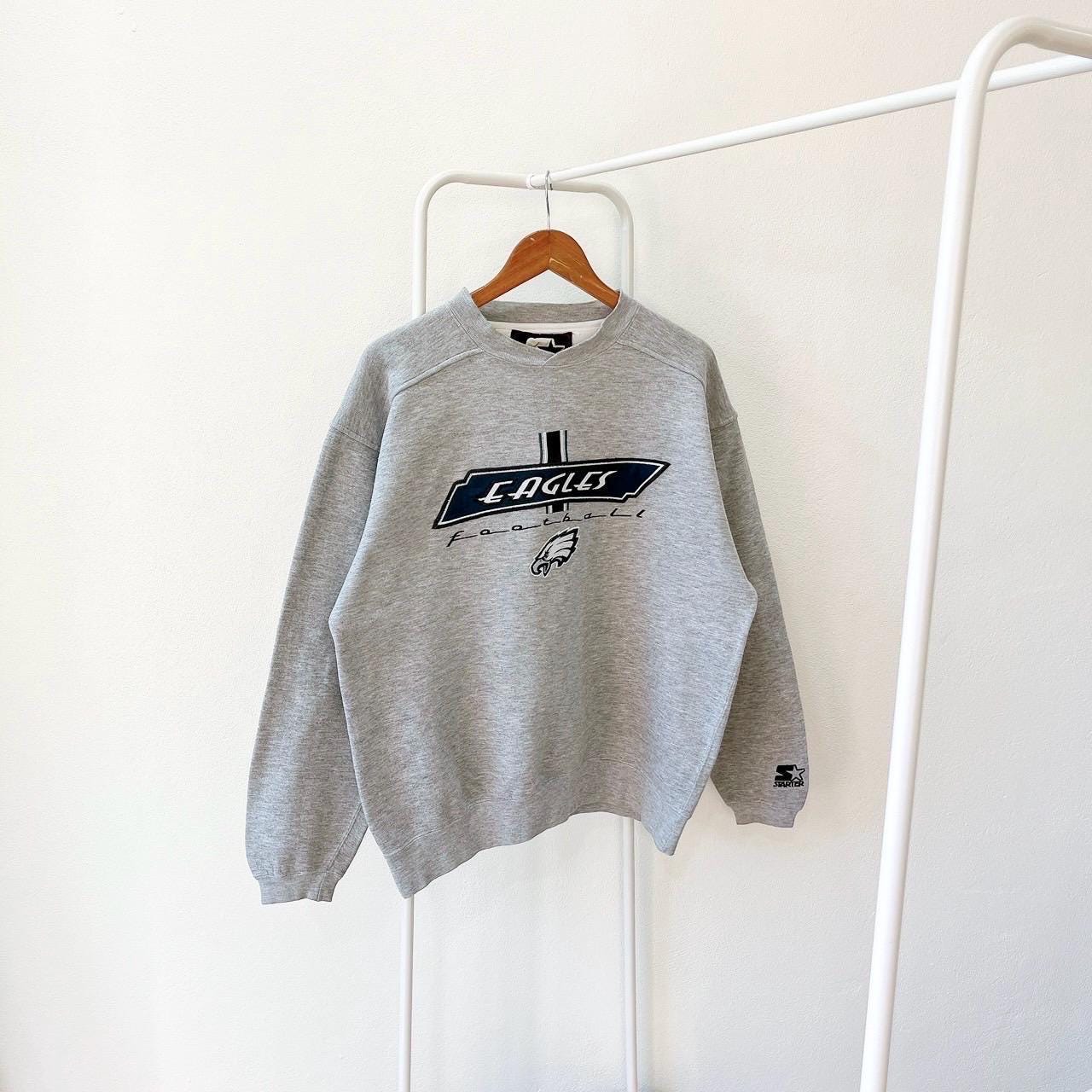 Vintage 90s Philadelphia Eagles football vintage Starter embroidery gray sweatshirt M Sweatshirt – Feel-Good Design · Trending Graphic Apparel