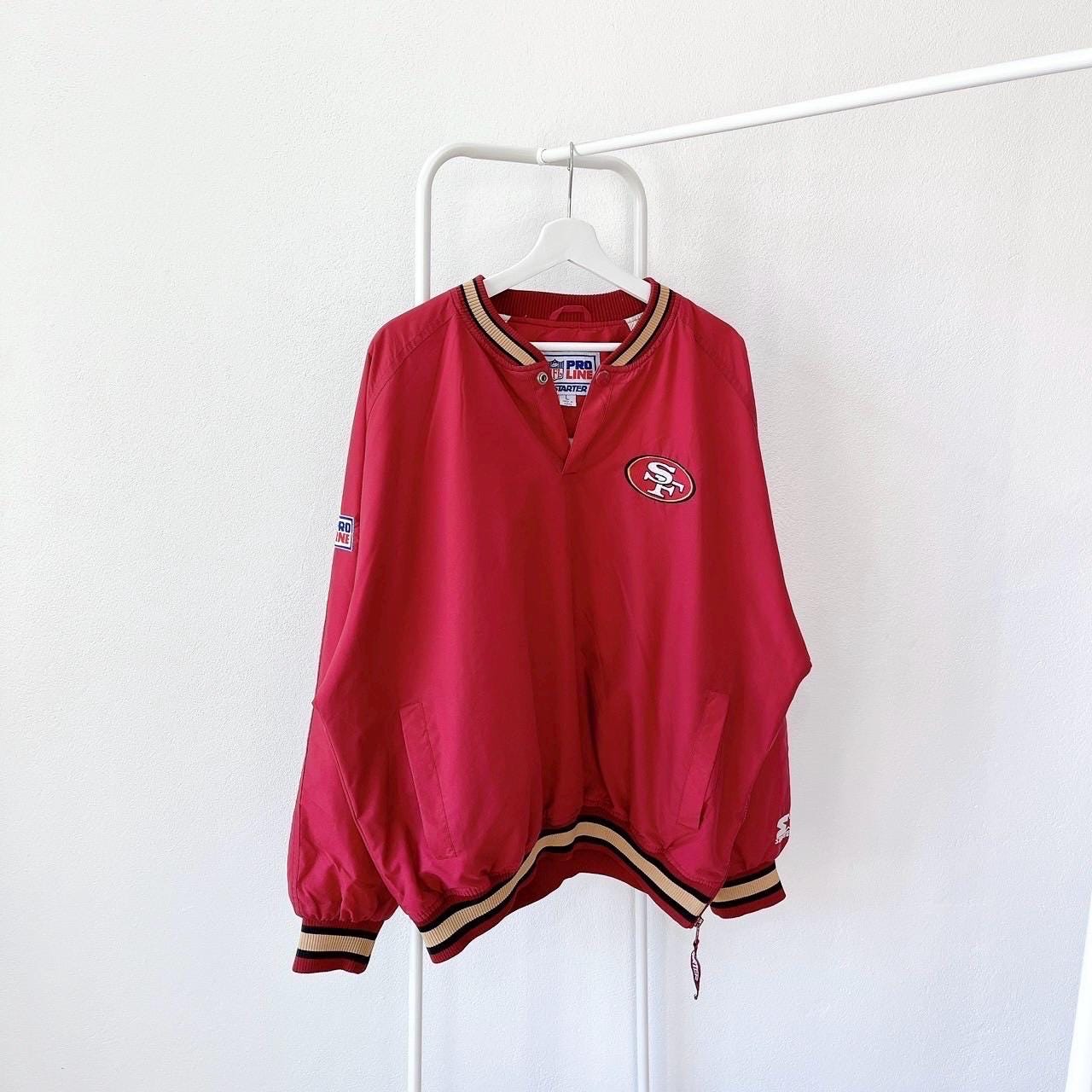 Vintage 90s San Francisco 49ers football Pro line X Starter red pullovers L Graphic Tee – Cozy Vibes · Top Pick For Any Outfit