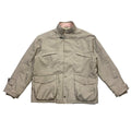 Fay Mens Beige Coat Vintage High End Designer Luxury Mid Length Padded VTG Graphic Tee – Warm & Stylish · High-Quality Print