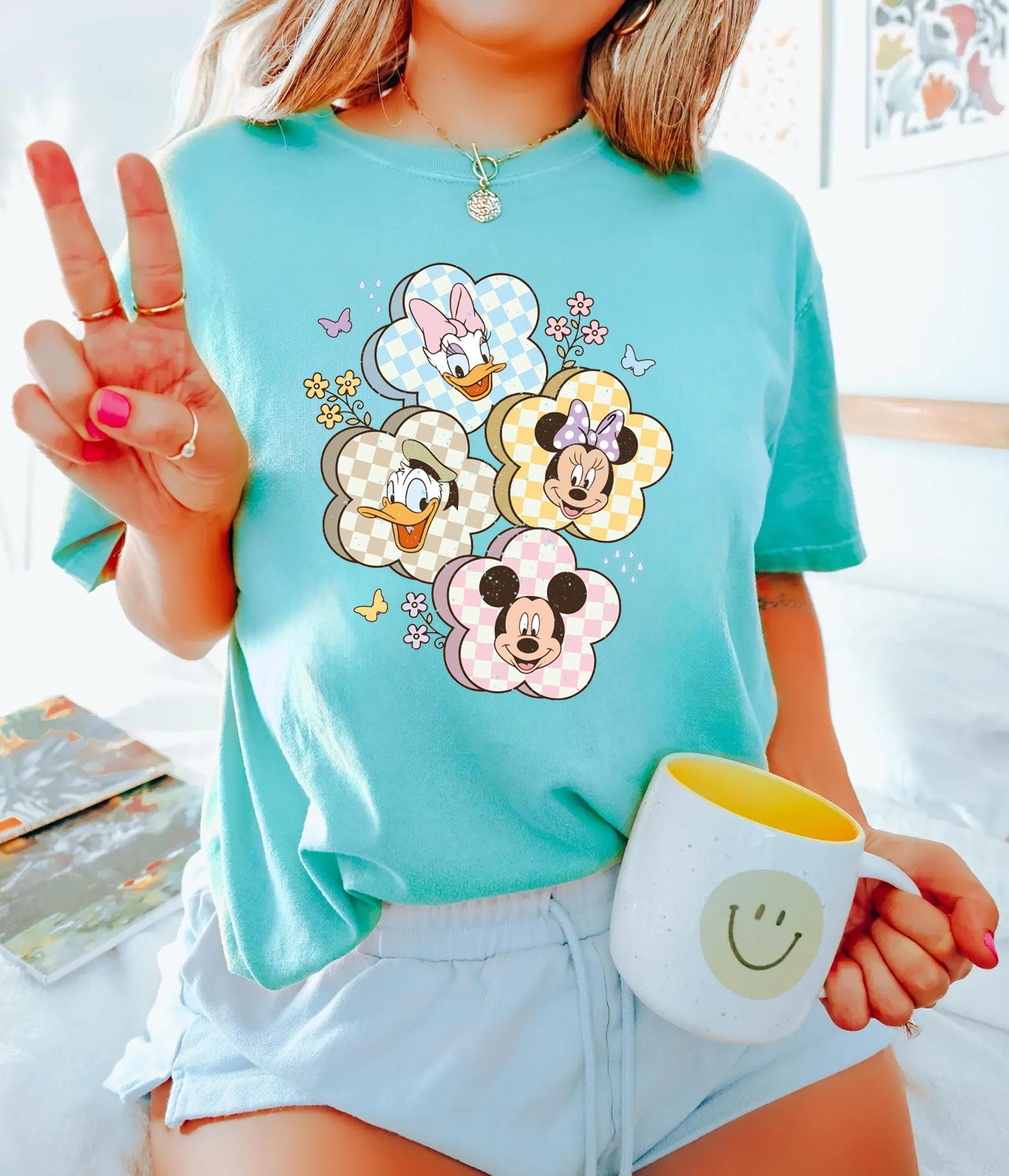 Retro Spring Mouse Friends Shirt Vintage Disney Shirt Mickey Mouse Shirt Mickey Minnie Donal Daisy Shirt Disneyland Shirt Graphic Tee – Aesthetic Look · High-Quality Print