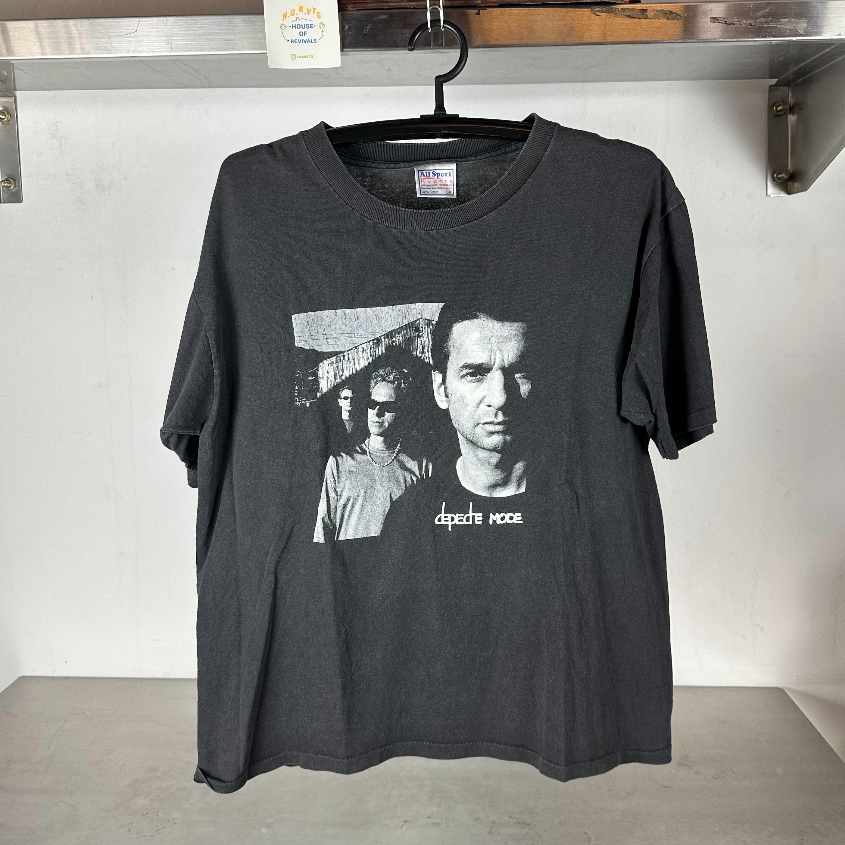Vintage 90s Depeche Mode Electronic Music Band Large single stitch T shirt Vintage Band Tees Vintage Band Tshirts Vintage Music Tshirt Graphic Tee – Bold Style · Great Gift For Fans