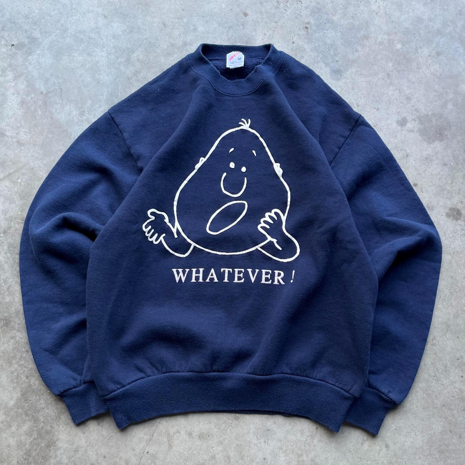 Vintage 90s Cartoon Comic Whatever Funny Joke Sweatshirt Sweatshirt – Everyday Comfort · Must-Have Style