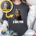 Custom Anime Style Cat T Shirt Personalized Pet Portrait on Tee Gift for Cat Lovers Graphic Tee – Easygoing Wear · Must-Have Style