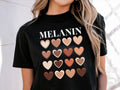 Skin Tone Hearts Shirt Melanin Shirt Hearts Black History Month Shirt Celebrate Black History Shirt Black History Shirt Melanin Shirt Graphic Tee – Bold Style · High-Quality Print