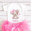 Personalized Bear Baby Bodysuit Name Shirt for Girl Custom Name Toddler Shirt Name Shirts Toddler Girl Tee Bear Shirt Kids Baby Girl TShirts Graphic Tee – Cozy Vibes · Trending Graphic Apparel