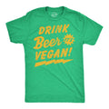 Drink Beer It39s Vegan Beer Me St Patricks Men39s Shirt Shamrock Shirt Lucky Green Irish Shirt Clover Shirt Funny Shirt Drinking Shirt Graphic Tee – Feel-Good Design · Great Gift For Fans