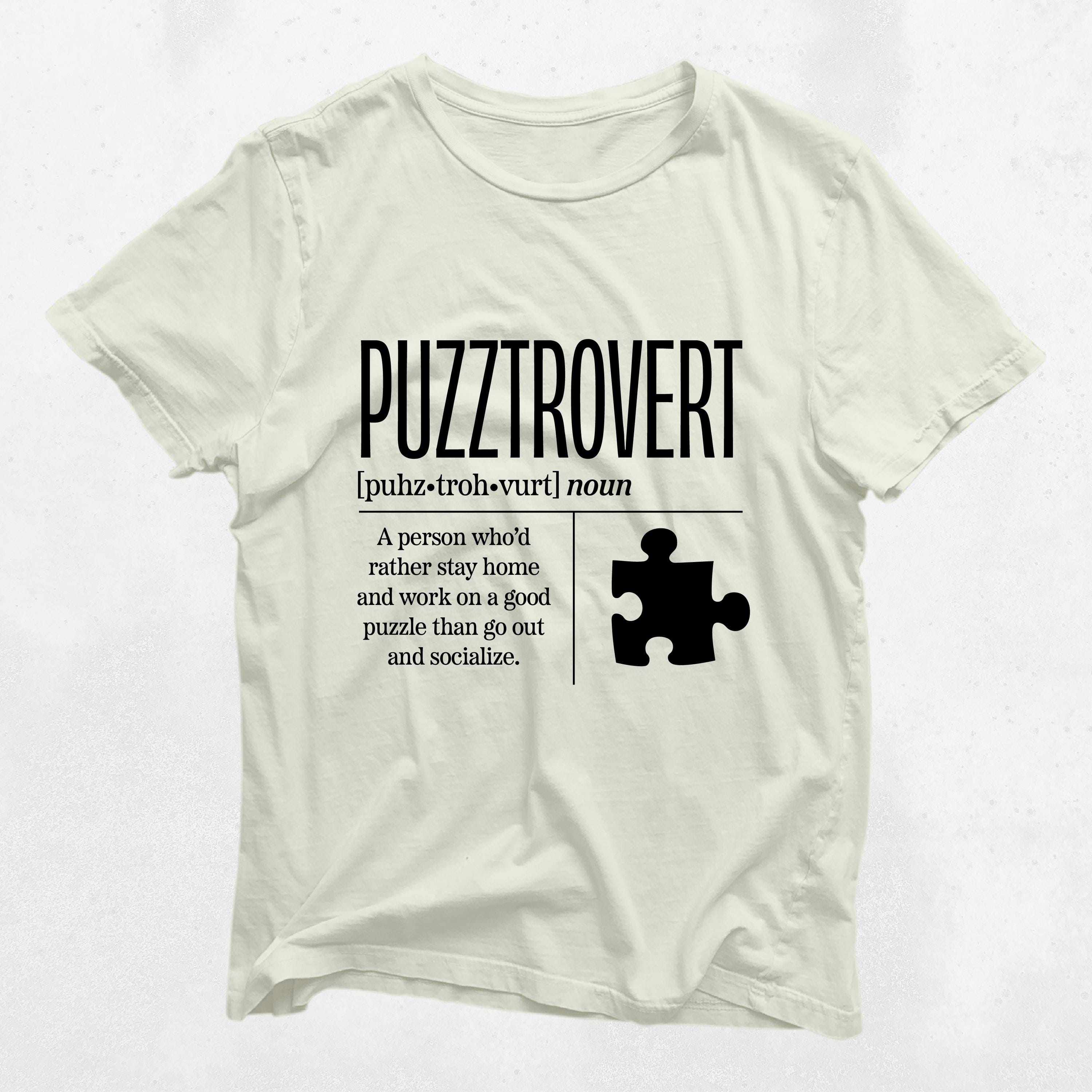 Puzztrovert Funny Puzzle Lover Shirt Funny Jigsaw Puzzle Gift T Shirt for Puzzle Addicts Cute Crossword Tee for Puzzle Enthusiasts Graphic Tee – Warm & Stylish · Must-Have Style