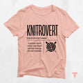 Knitrovert Shirt Funny Knitting T Shirt Yarn Lover Tee Knitter Gift Cute Crafting Apparel for Crafters Knitters Graphic Tee – Warm & Stylish · Great Gift For Fans