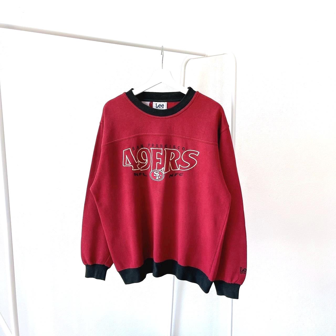90s San Francisco 49ers NFL Football Lee sport red sweatshirt M Sweatshirt – Fan Favorite · Top Pick For Any Outfit