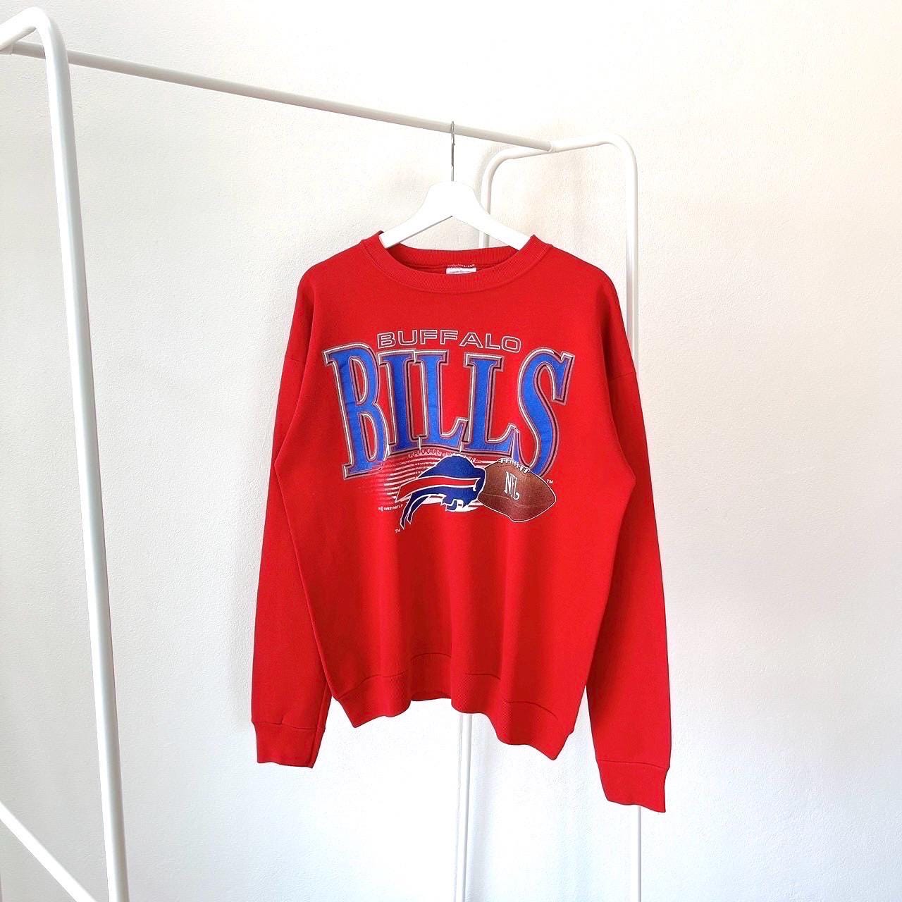 90s Buffalo bills NFL football Tultex red sweatshirt L Sweatshirt – Bold Style · Great Gift For Fans