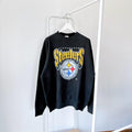 90s Pittsburgh Steelers NFL football Pro player black sweatshirt XL Sweatshirt – Warm & Stylish · High-Quality Print