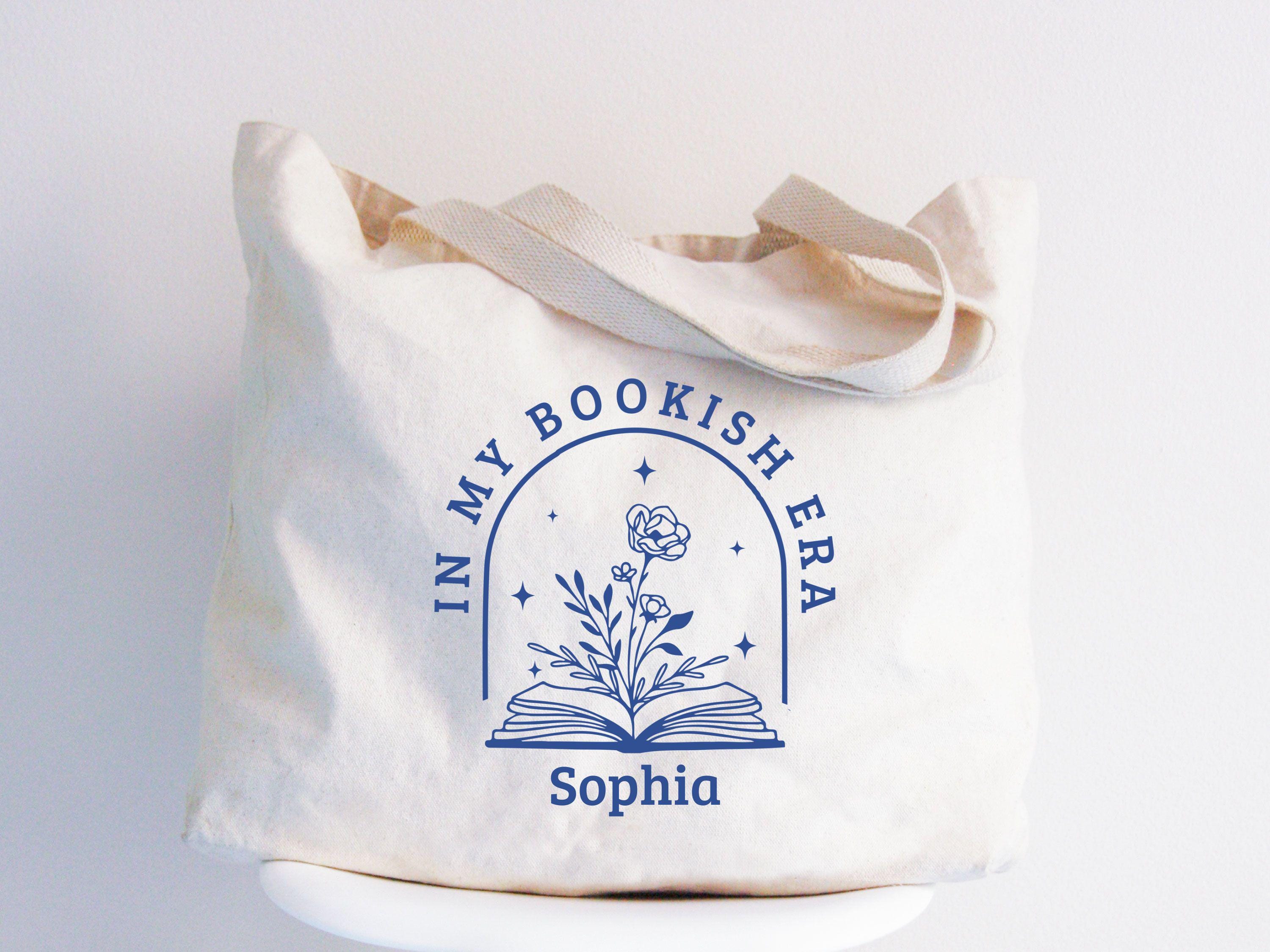 In My Bookish Era Books Tote Bag Custom Tote Bag Floral Book Bag Book Carrying Bag Book Lover Gifts Bookish Shoulder Bag Bookish Gifts Tote Bag – Feel-Good Design · Perfect For Daily Wear