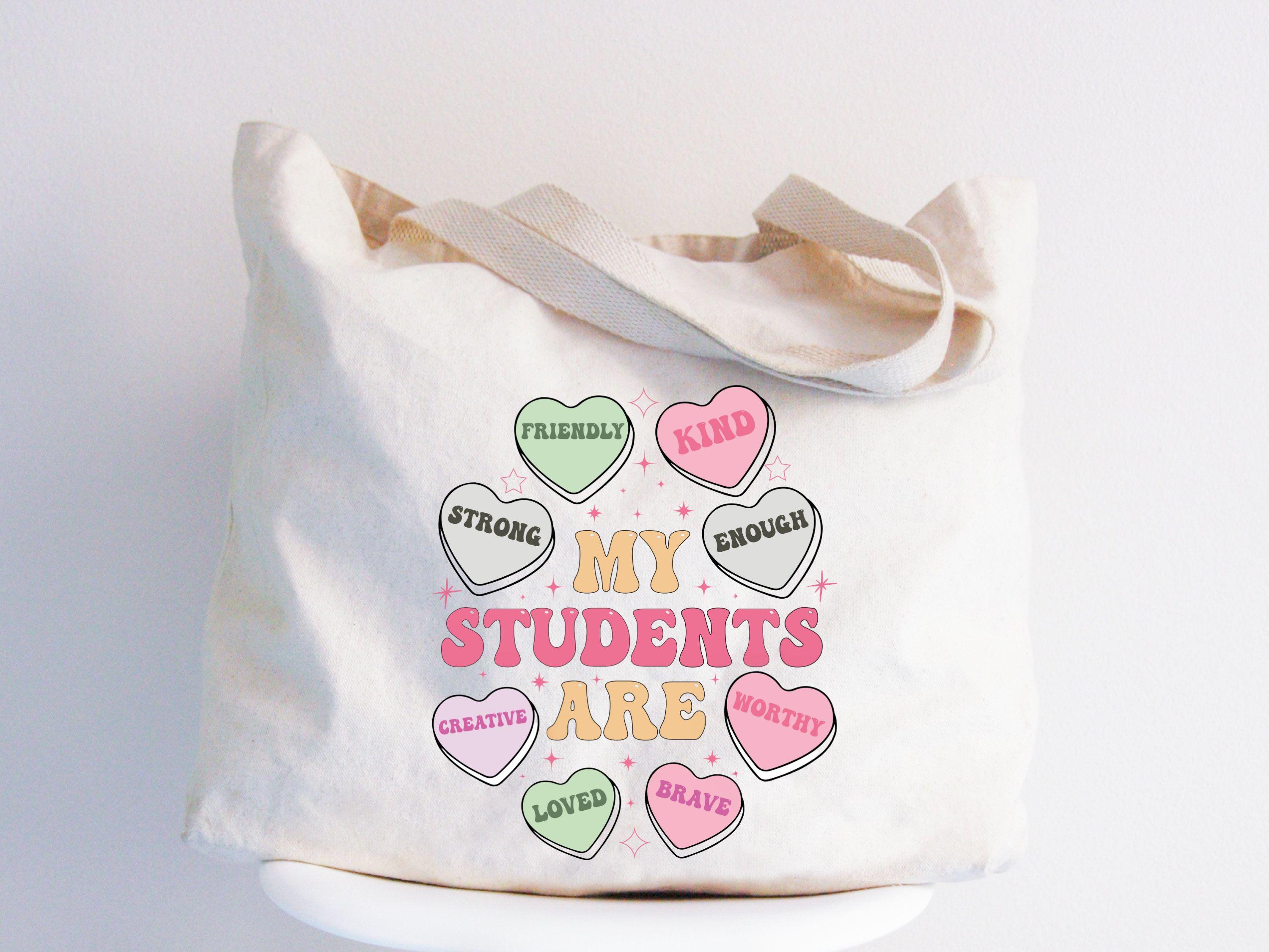 My Students Are My Valentines Tote Valentine Teacher Gift Teacher Hearts Valentine39s Day Bag Loved Teacher Bag Inspirational Teacher Bag Tote Bag – Cozy Vibes · Great Gift For Fans