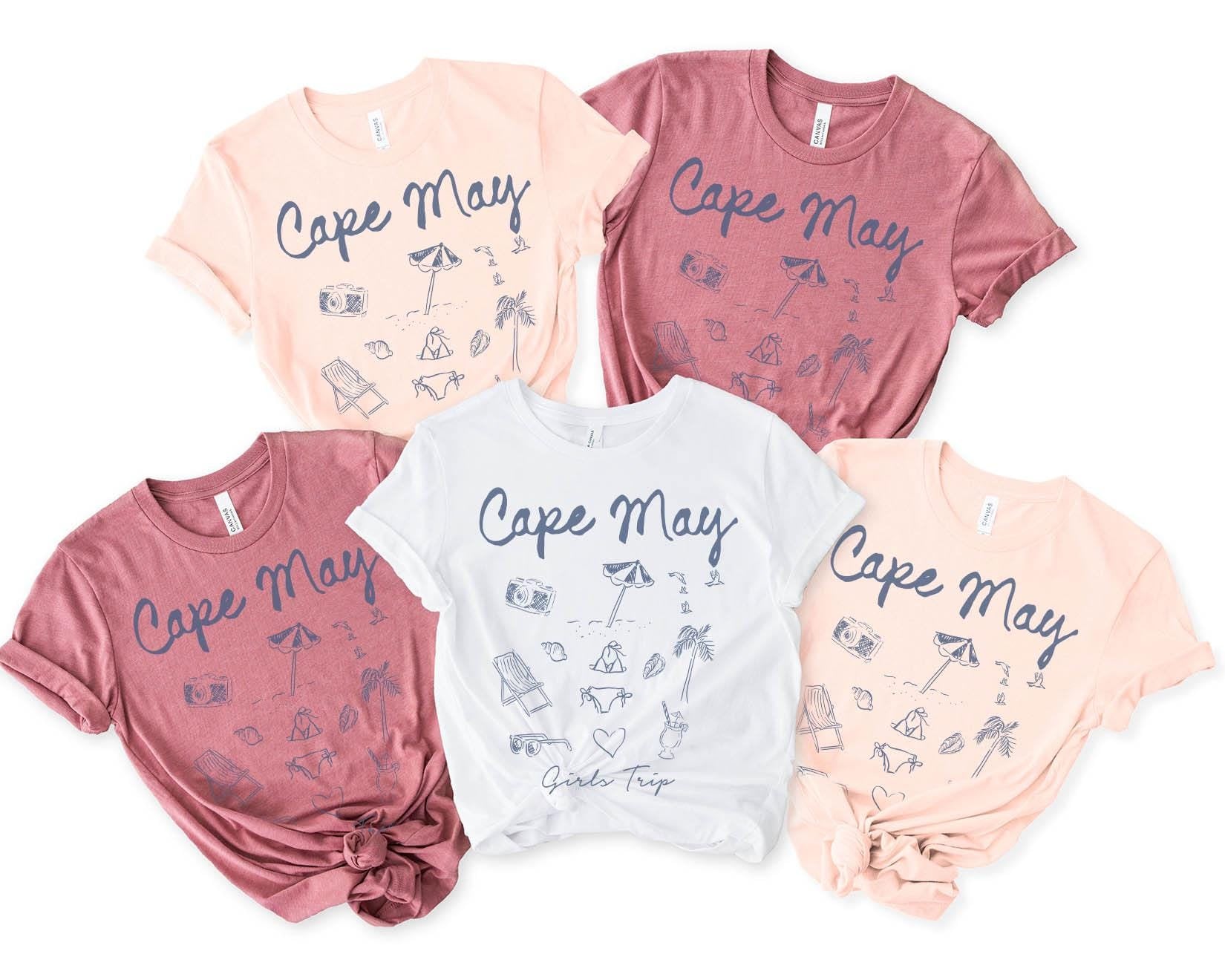 Cape May Shirts Girls Trip Tshirt Girls Trip Favors Matching Vacation Tee Girls Weekend Group Girls Night Out Besties Graphic Tee – Bold Style · Trending Graphic Apparel