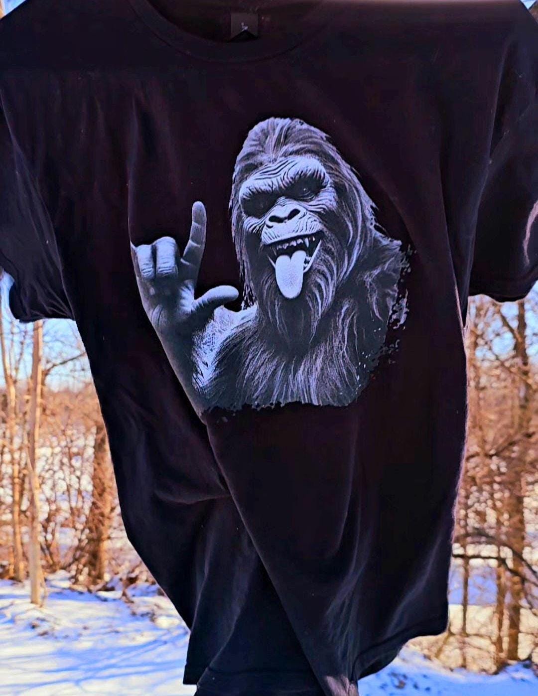 Bigfoot UFO Funny T Shirt Bigfoot Alien Tee Cryptid UFO Shirt Sasquatch Lover Gift Alien Abduction Shirt Bigfoot Tee Alien Tee Graphic Tee – Warm & Stylish · Top Pick For Any Outfit