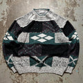 Vintage 90s Unique Geometric Abstract Grunge Baggy Sweater Tote Bag – Bold Style · Must-Have Style
