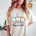 Happy Easter T shirt Bunny Teeth Ears Shirt Rabbit Tooth Sweatshirt Floral Dental Rabbit Tee Funny Dentist Gift Dental Bunny Squad Tee Sweatshirt – Aesthetic Look · Must-Have Style