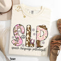 Speech Language Pathologist Shirt SLP Tshirt Western SLP Tee Cowgirl Speech Therapy Speech Pathology SLP Gift Graphic Tee – Bold Style · Perfect For Daily Wear