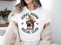 Feral Moms Social Club Shirt Gift Mother Days Shirt Feral Mom Shirt Mothers Days Gifts Funny Raccoon Tee Shirts Moms Social Club Shirt Graphic Tee – Cozy Vibes · High-Quality Print