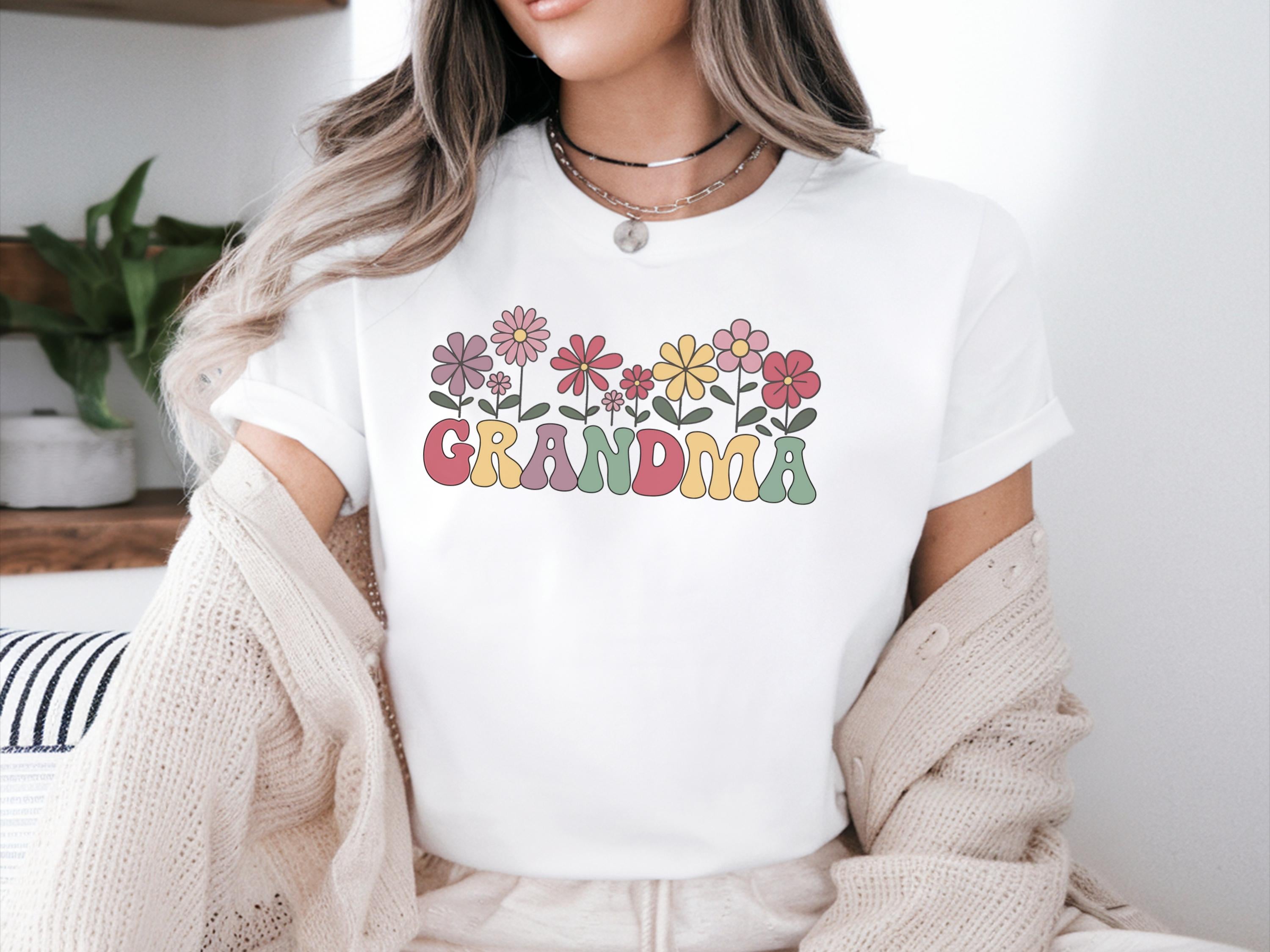 Flowered Grandma Shirt Grandma Giftful Shirts Flowering Grandma Shirt Gifts For Grandma Grandma Giftful Shirts Gift For Grandma Graphic Tee – Cozy Vibes · Must-Have Style