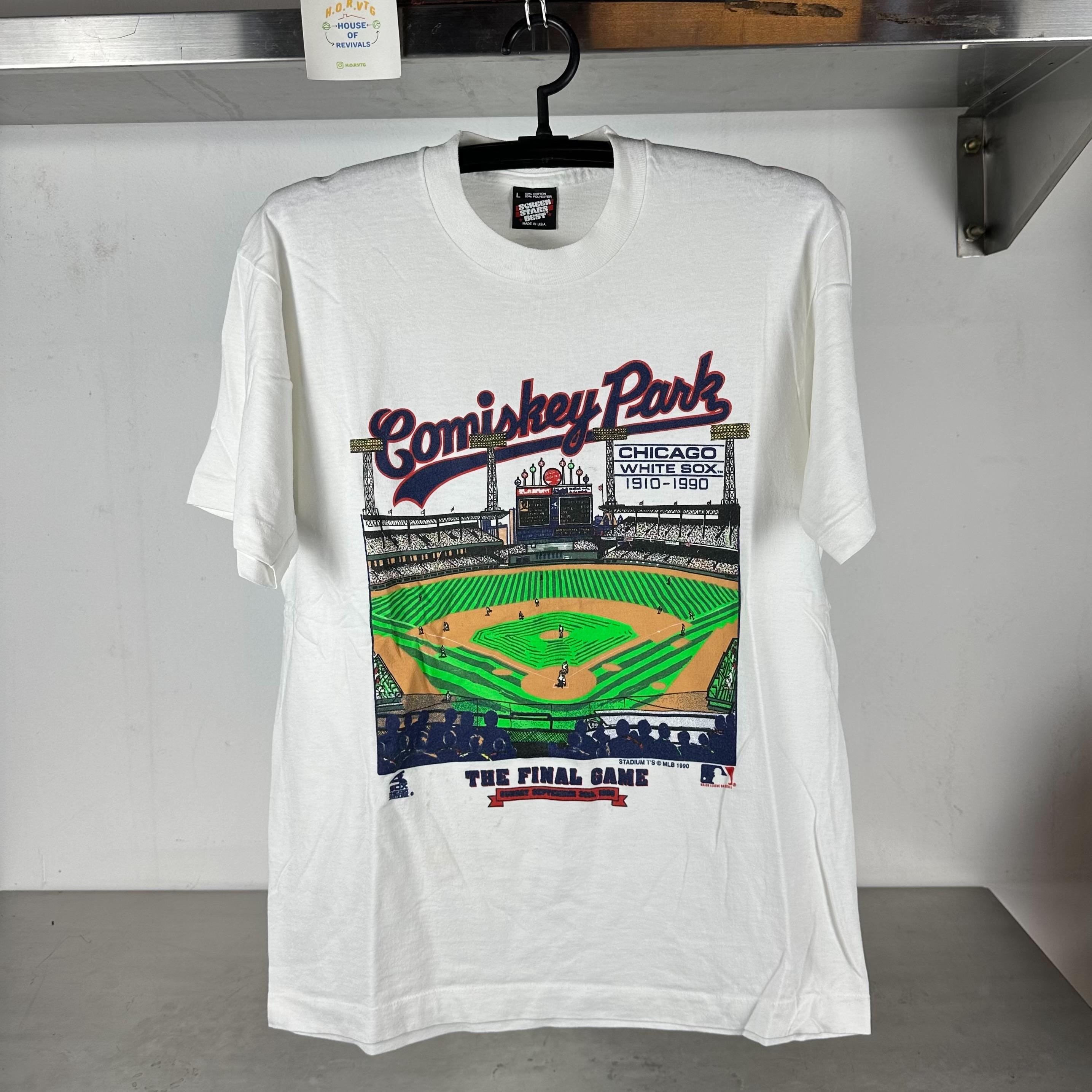 Vintage 1990 Chicago White Sox Comiskey Park MLB Medium single stitch T shirt Chicago White Sox Tshirts Baseball shirt Sports shirt Graphic Tee – Fan Favorite · Trending Graphic Apparel