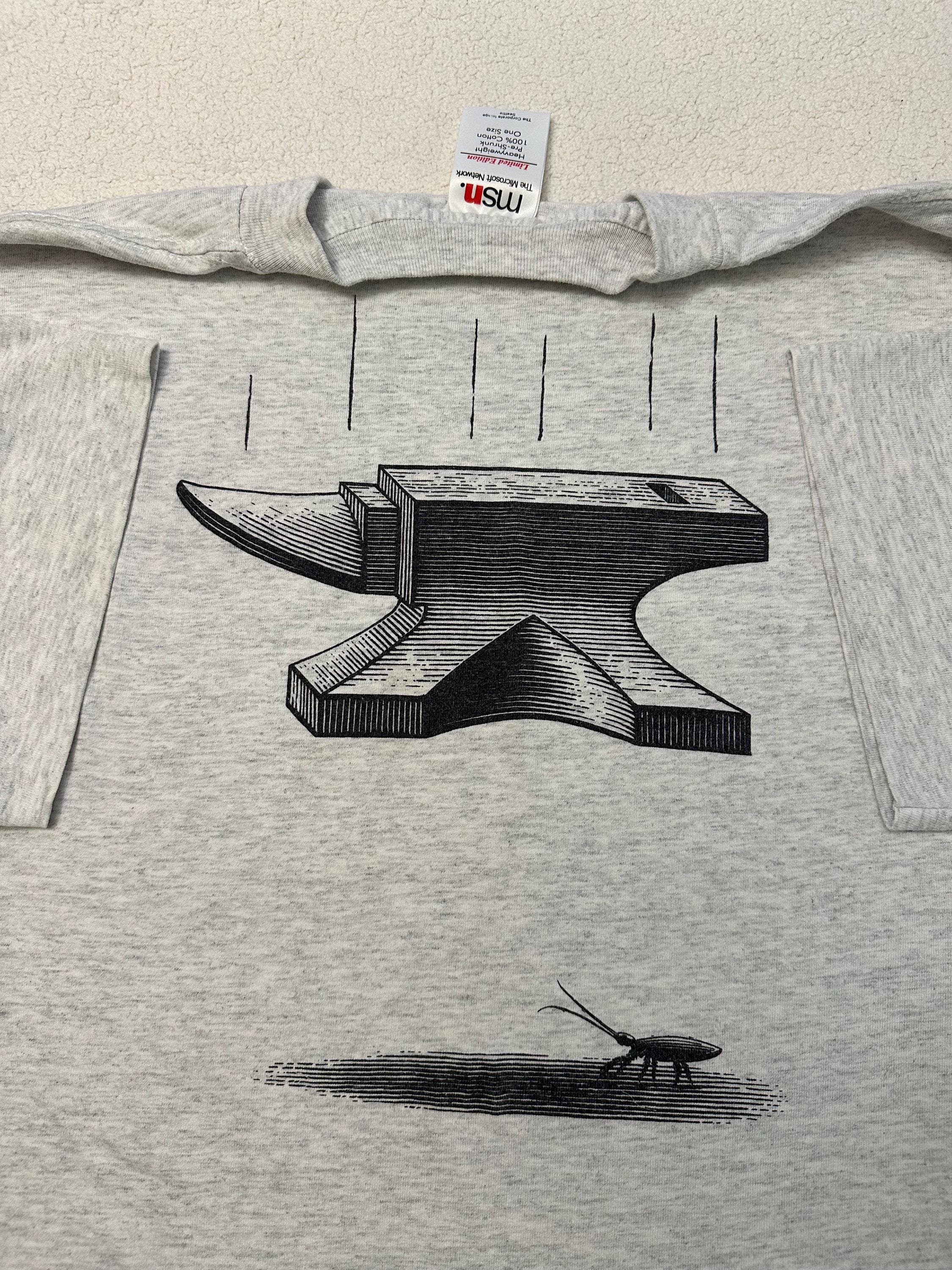 Vintage 1990s 90s MSN Microsoft Beta Tester Limited Edition Bug Squash T Shirt L Graphic Tee – Easygoing Wear · Great Gift For Fans