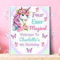 Editable Unicorn Printable Birthday Sign Four Ever Magical Party Decorations Unicorn Party Sign Magical Unicorn Welcome Sign Printable 4EM Graphic Tee – Premium Graphic · Top Pick For Any Outfit