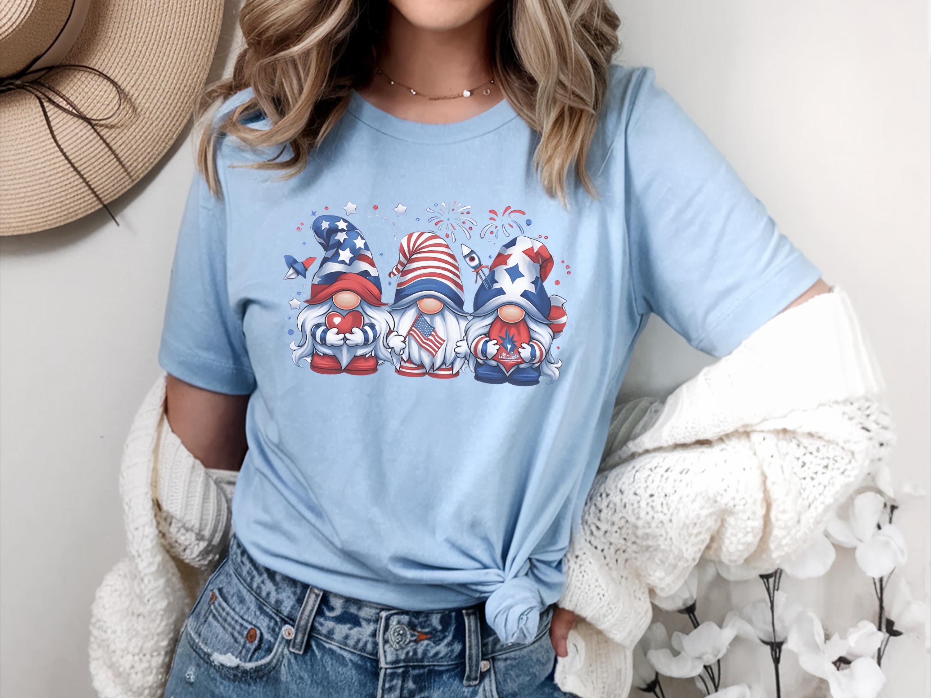4th Of July Gnomes Shirt 4th Of July Gifts Shirt USA Shirt Fourth Of July Women Shirt Gnomes Shirt Gnome Shirt Gift Independence Shirt Graphic Tee – Premium Graphic · Top Pick For Any Outfit