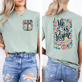 He Is Risen Easter Shirt Floral Easter T shirt Jesus Easter ShirtEaster Shirt For WomenTrendy Women39s shirts Cute shirt Graphic Tee – Cozy Vibes · Must-Have Style