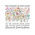 Classical Conversations Christian Decals Botanical Education Stickers Inspirational Floral Stickers for Teachers Students Laptop Decals Graphic Tee – Warm & Stylish · Great Gift For Fans