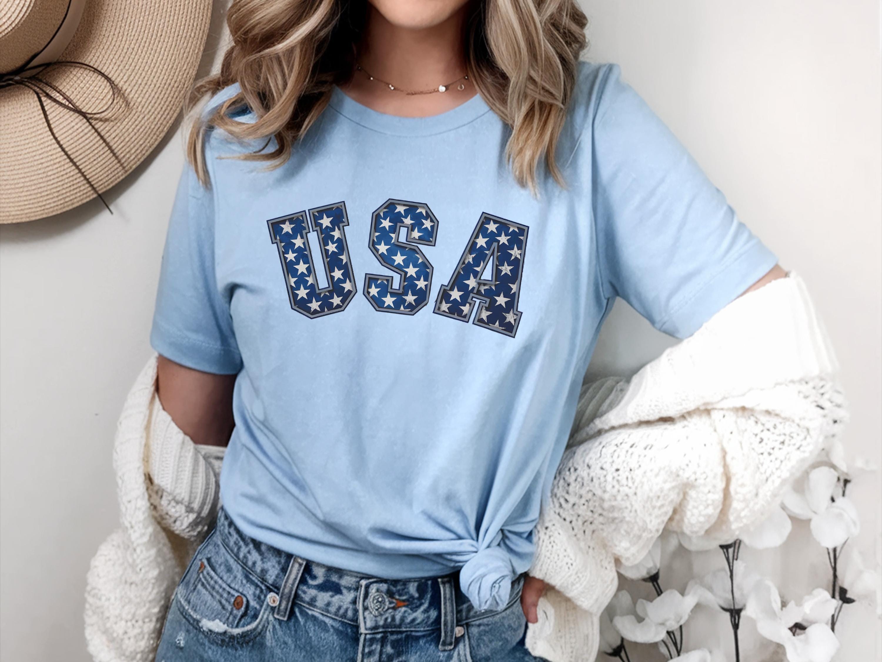 USA Sport Tee Shirt 4th Of July Gifts Shirt USA Shirt Independence Shirt 4thof July USA Shirt Fourth Of July Shirt Freedom 4th Shirt Graphic Tee – Everyday Comfort · High-Quality Print