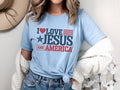 Love Jesus And America Shirt Patriot 4th Of July Shirt Christianity Jesus Shirt America Jesus Shirt USA Shirt 4thof July USA Shirt Graphic Tee – Fan Favorite · Perfect For Daily Wear