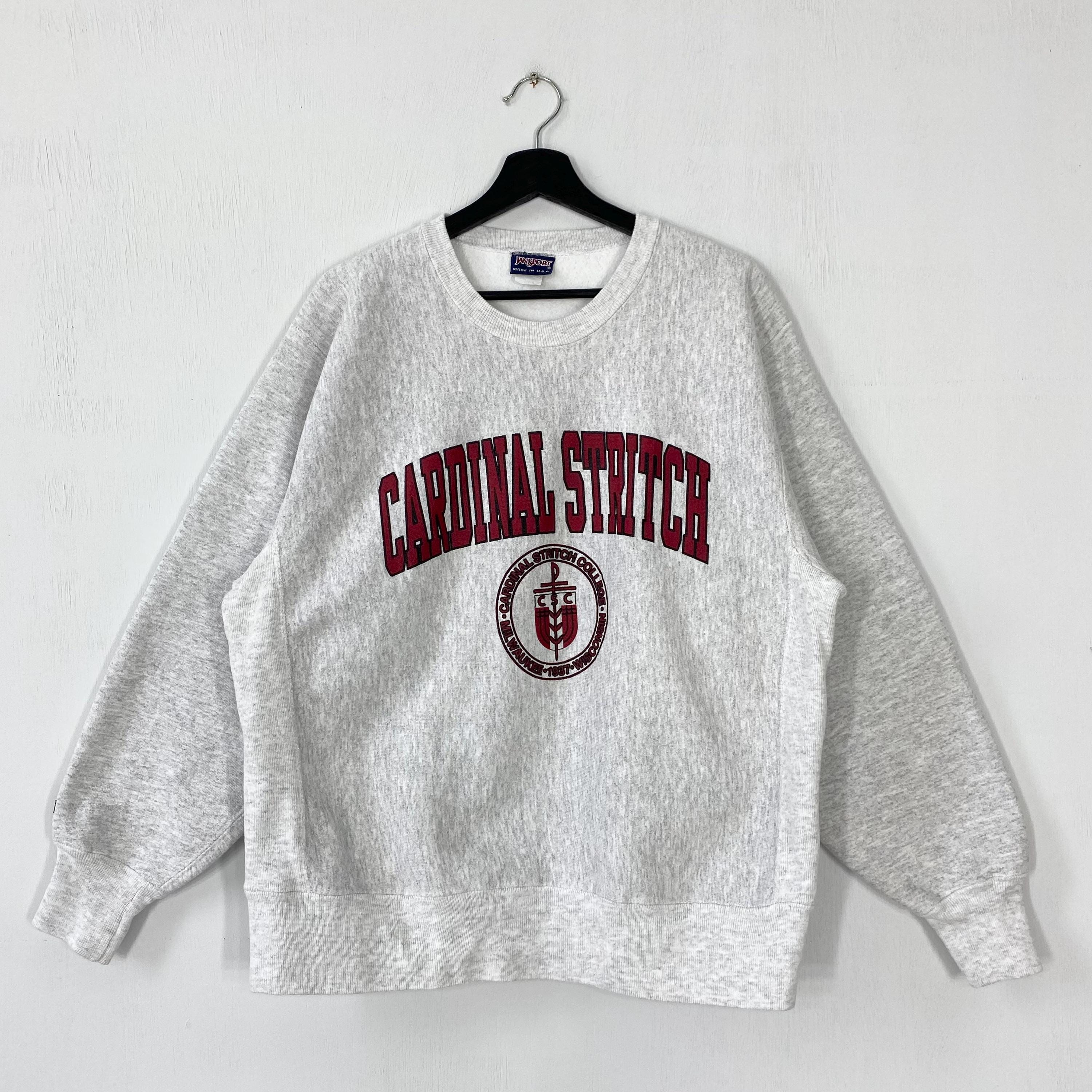 Vintage 90s Cardinal Stritch University Sweatshirt Cardinal Stritch Crewneck Cardinal Sweater Pullover Cardinal Stritch Print Logo Large Sweatshirt – Feel-Good Design · Trending Graphic Apparel