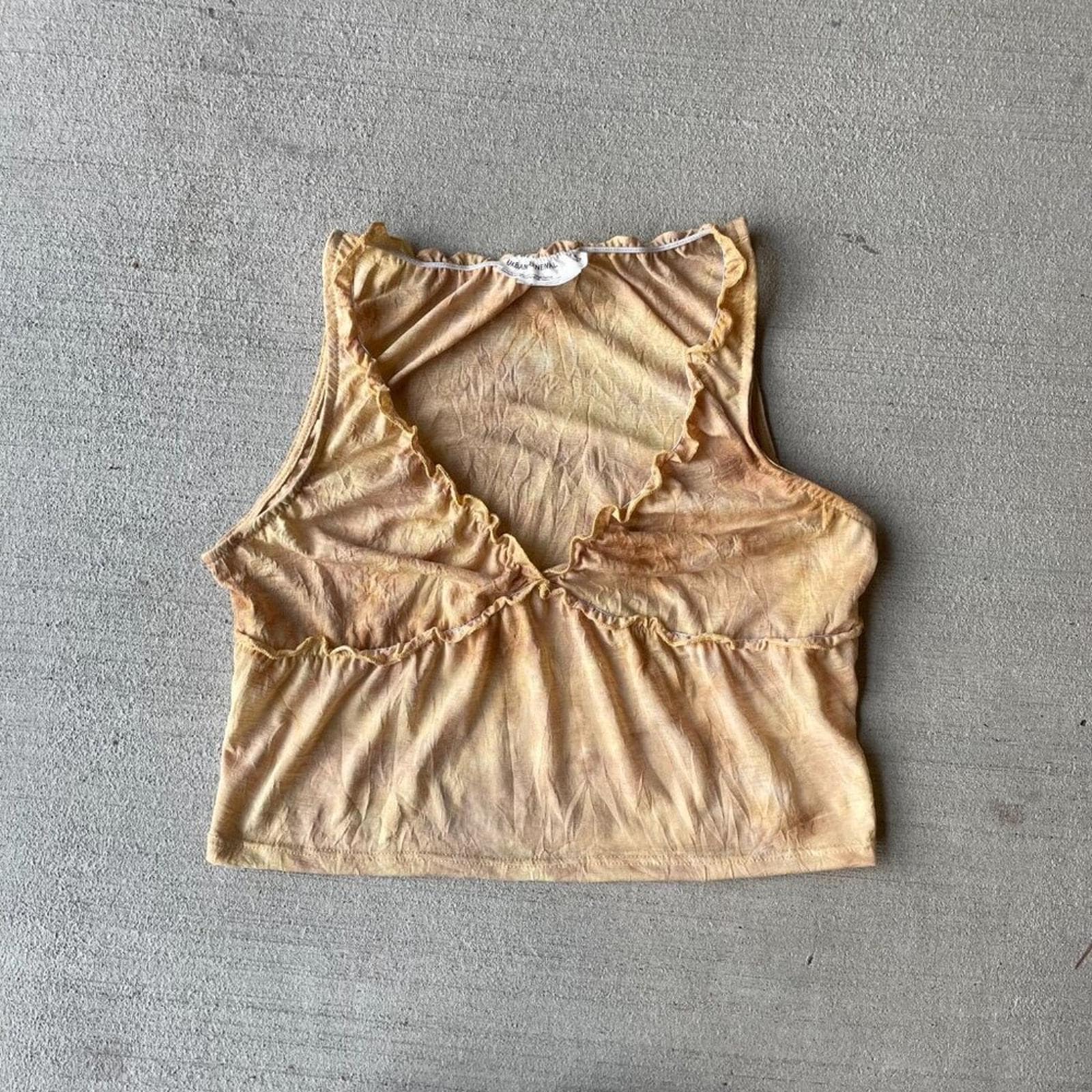 Urban Outfitter UO Urban Renewal Tan Tie Dye Boho Festival Tank Top Size M Tank Top – Warm & Stylish · Must-Have Style