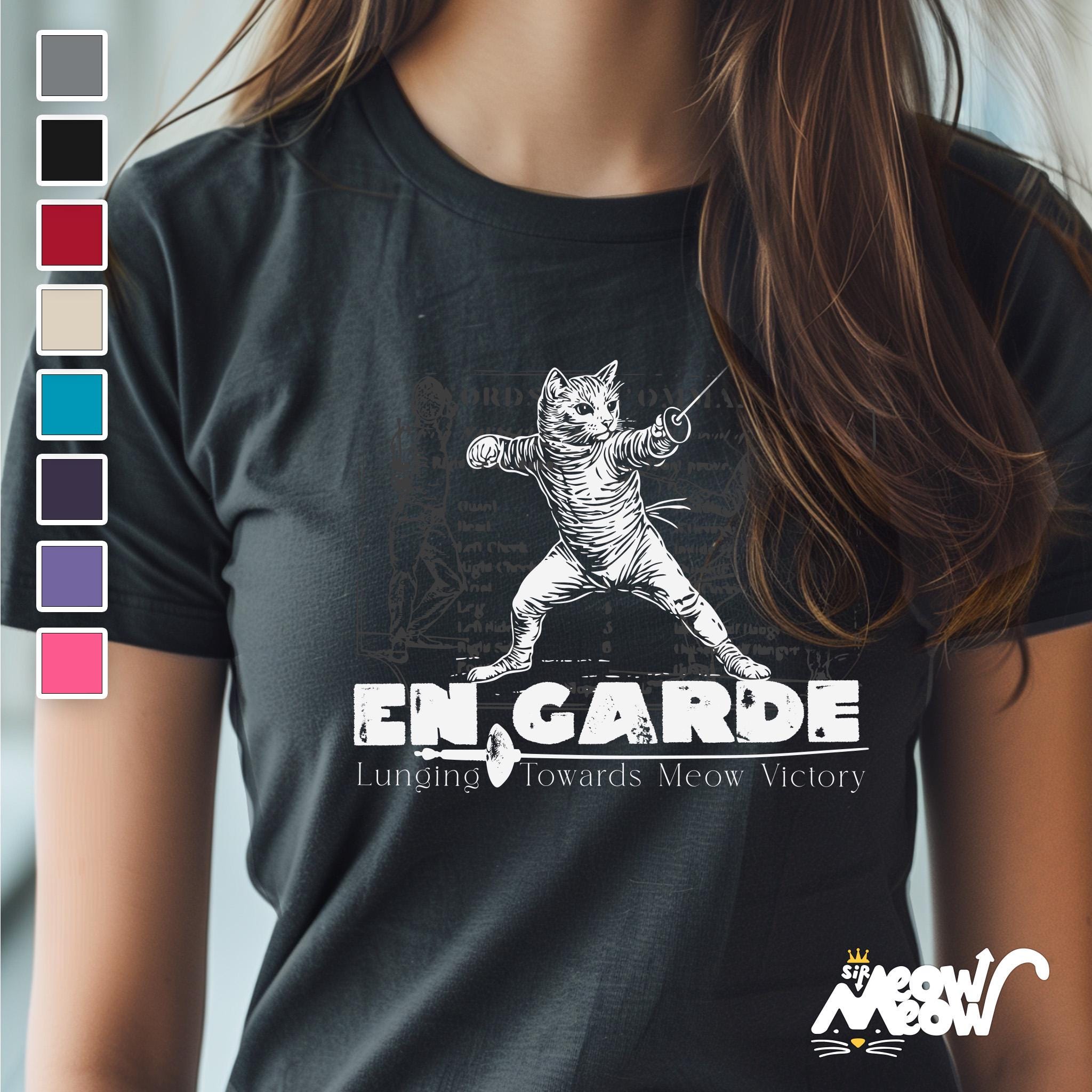 Fencing Cat Unisex Tee Fencer Gift Cat Lover Shirt Sword Fighting En Garde T Shirt Graphic Tee – Feel-Good Design · Top Pick For Any Outfit