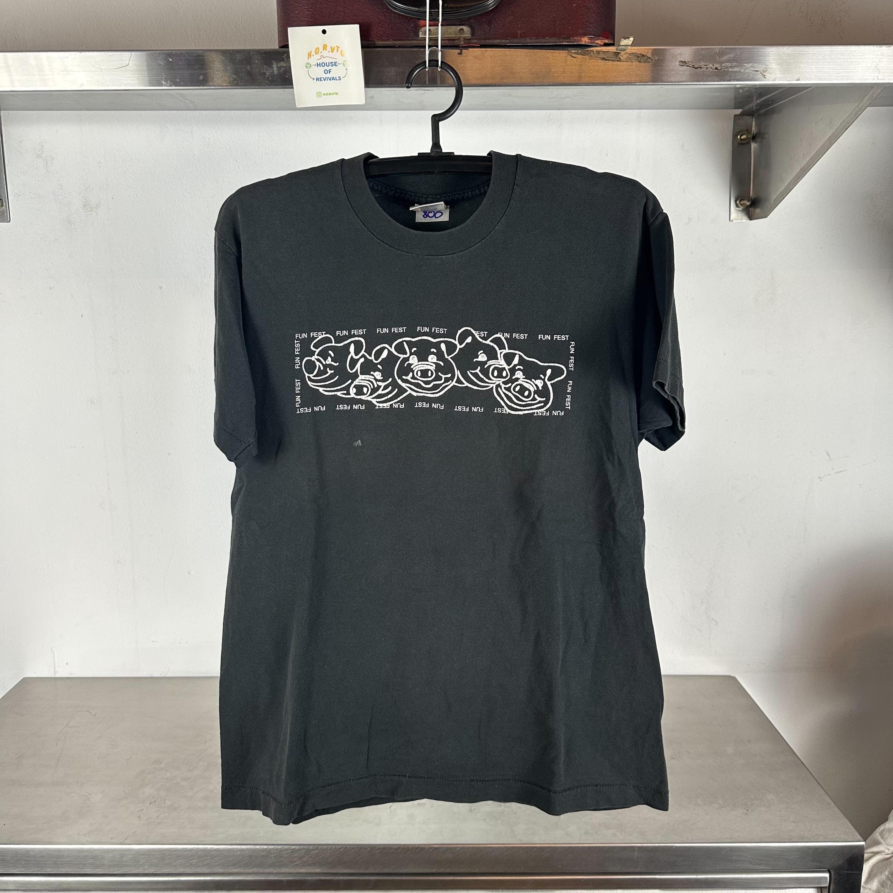 Vintage 90s Pig Fun Fest Large single stitch T shirt Vintage Art Tshirt Vintage Artwork Tshirt Vintage Pop Art Tshirt Graphic Tee – Fan Favorite · Trending Graphic Apparel