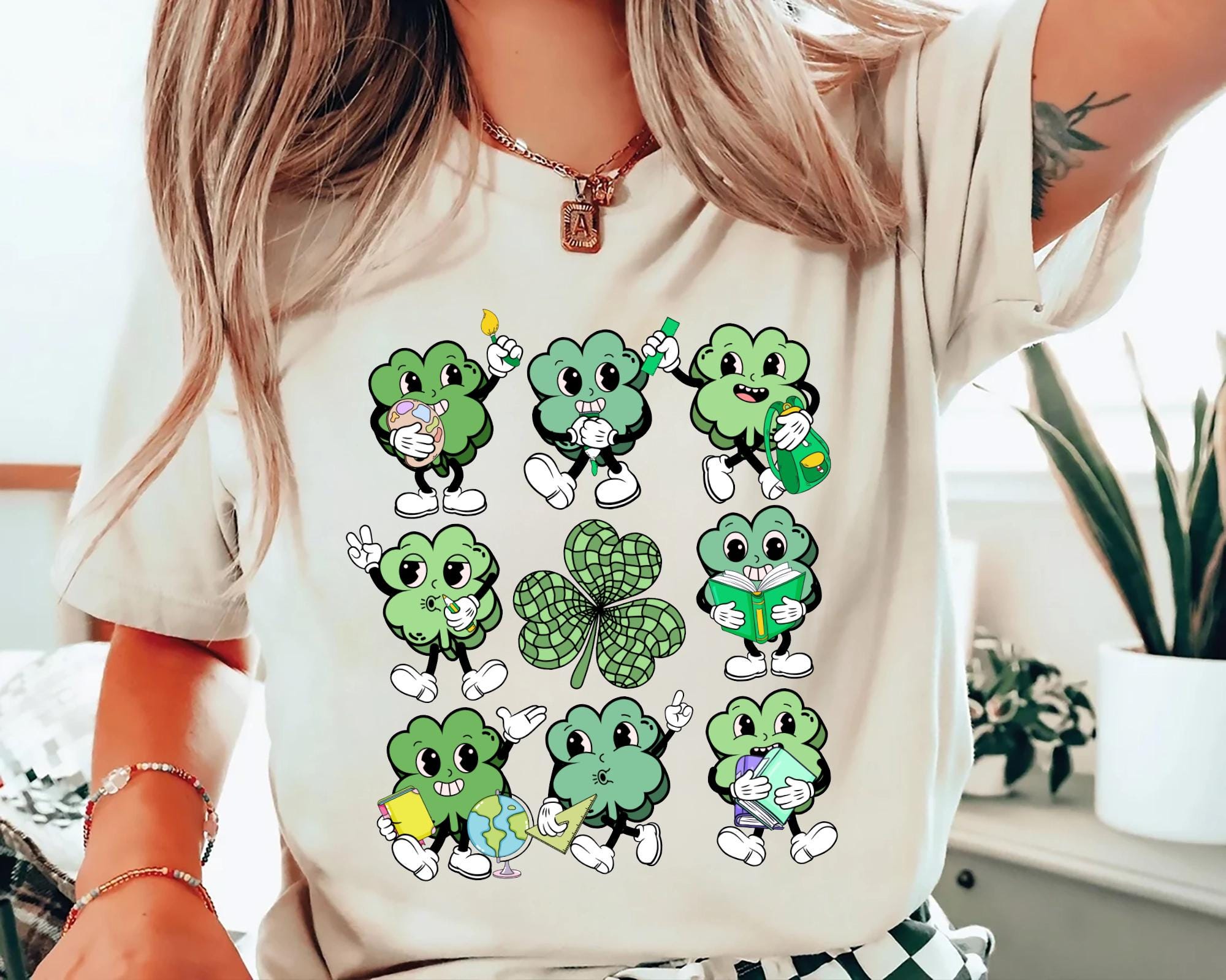 Teacher St Patrick Day T Shirt Teacher Reading Shirt Lucky Teacher Shirt Shamrock TeeSaint Patricks Day Book Lovers Librarian Sweatshirt Sweatshirt – Feel-Good Design · Perfect For Daily Wear